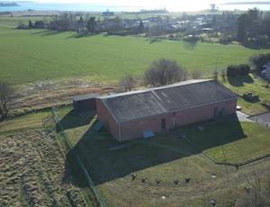 Dronefoto af Jyllinge Vandværk 