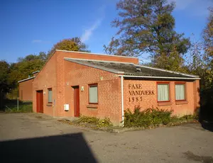 Faxe vandværk facade i røde mursten